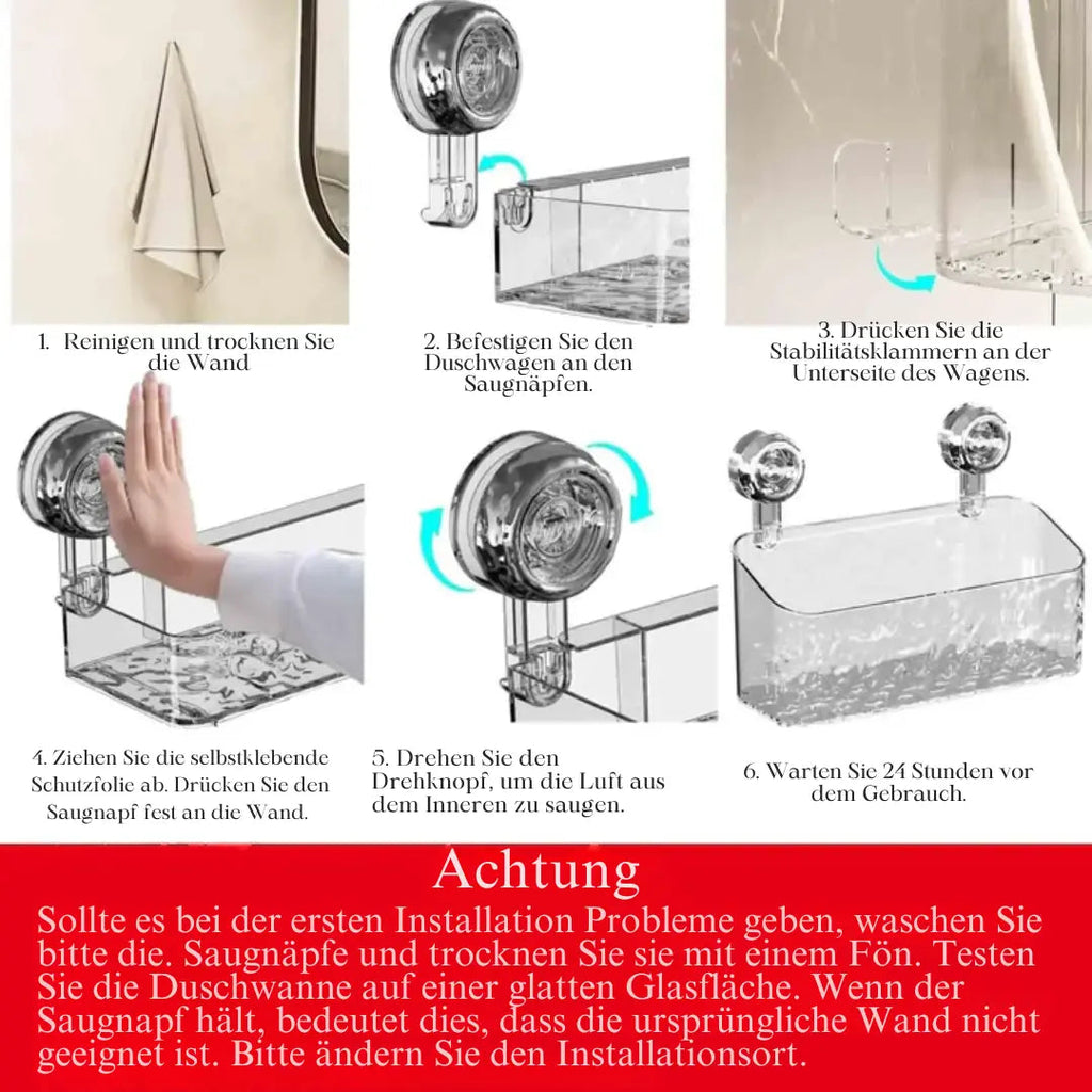Avtoit | Shower shelf with glacier design – Stylish organization in the bathroom