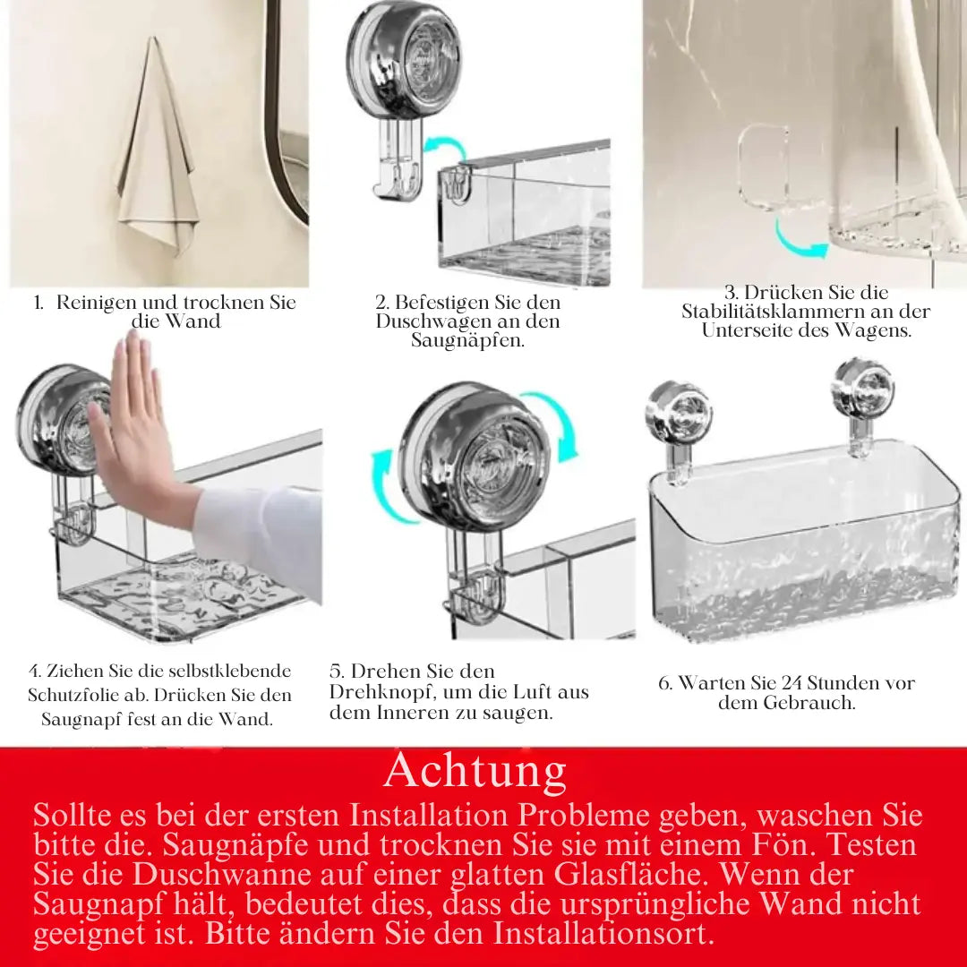 Avtoit | Shower shelf with glacier design – Stylish organization in the bathroom