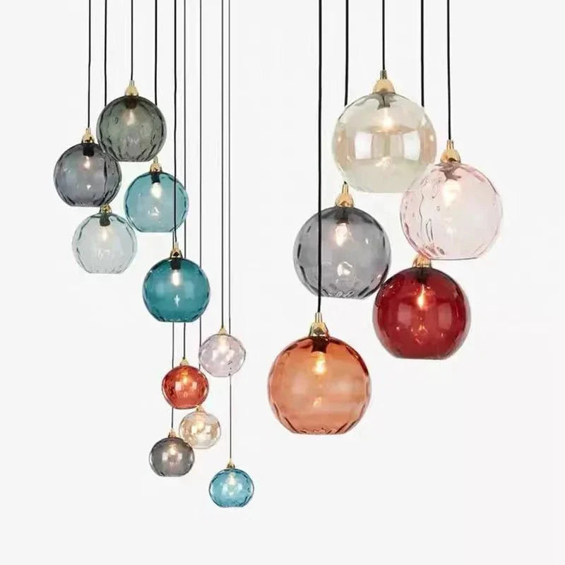 Avtoit | Glasora Pendant Light - Transparent Glass Ball with LED Lighting