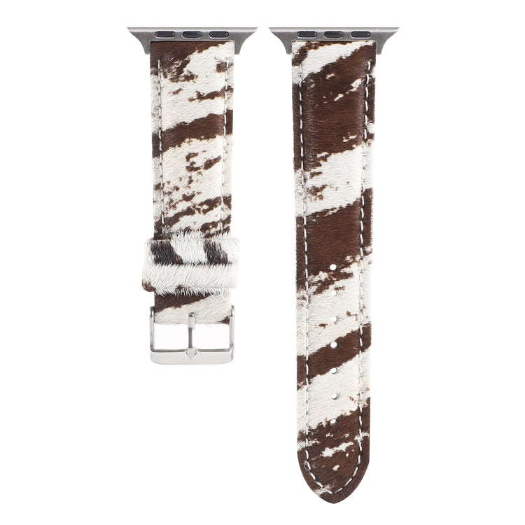Avtoit | Frerndorf | Horsehair Fluffy Leopard Pattern Leather Watch Band for Apple Watch Series 9&8&7 41mm / SE 3&SE 2&6&SE&5&4 40mm / 3&2&1 38mm(1)