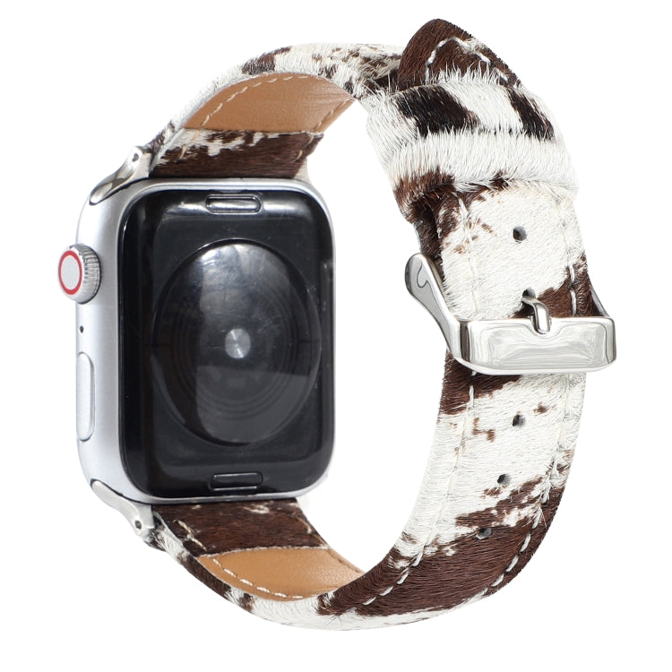 Avtoit | Frerndorf | Horsehair Fluffy Leopard Pattern Leather Watch Band for Apple Watch Series 9&8&7 41mm / SE 3&SE 2&6&SE&5&4 40mm / 3&2&1 38mm(1)