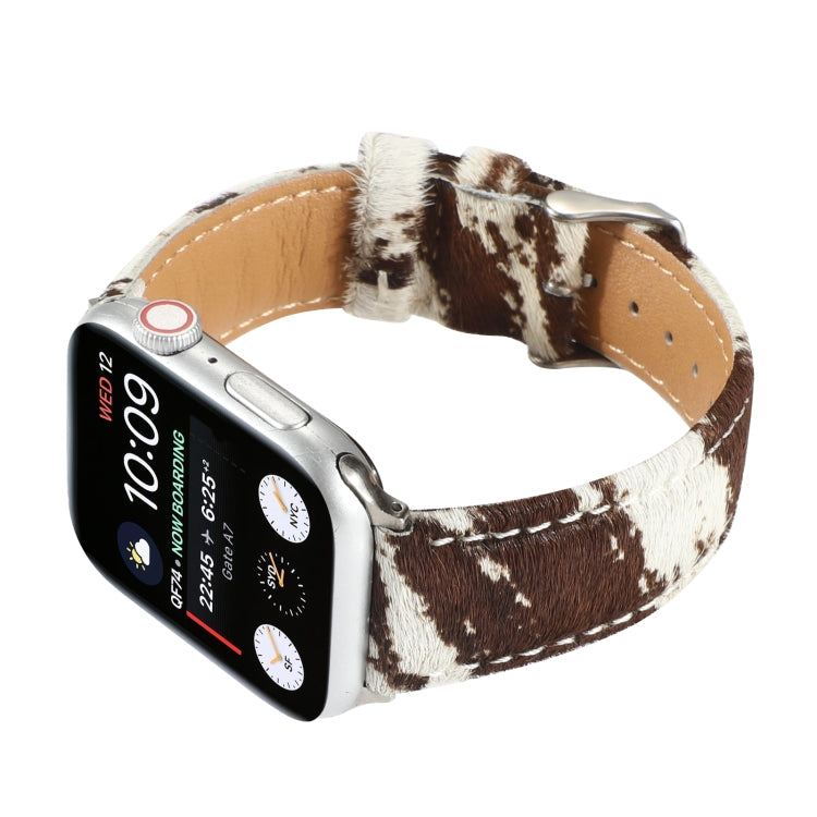 Avtoit | Frerndorf | Horsehair Fluffy Leopard Pattern Leather Watch Band for Apple Watch Series 9&8&7 41mm / SE 3&SE 2&6&SE&5&4 40mm / 3&2&1 38mm(1)