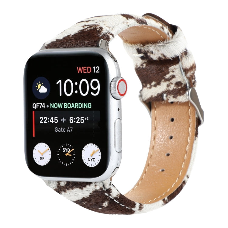 Avtoit | Frerndorf | Horsehair Fluffy Leopard Pattern Leather Watch Band for Apple Watch Series 9&8&7 41mm / SE 3&SE 2&6&SE&5&4 40mm / 3&2&1 38mm(1)