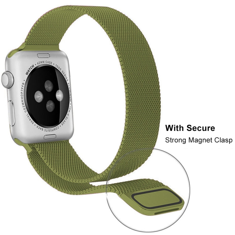 Avtoit | Frerndorf | Milanese stainless steel watch strap for Apple Watch Series 9&8&7 41mm / SE 3&SE 2&6&SE&5&4 40mm / 3&2&1 38mm (Brown)