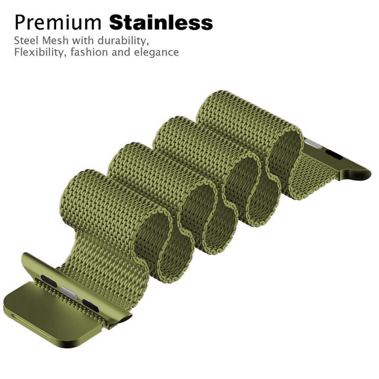 Avtoit | Frerndorf | Milanese stainless steel watch strap for Apple Watch Series 9&8&7 41mm / SE 3&SE 2&6&SE&5&4 40mm / 3&2&1 38mm (Brown)
