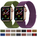 Avtoit | Frerndorf | Milanese stainless steel watch strap for Apple Watch Series 9&8&7 41mm / SE 3&SE 2&6&SE&5&4 40mm / 3&2&1 38mm (Brown)