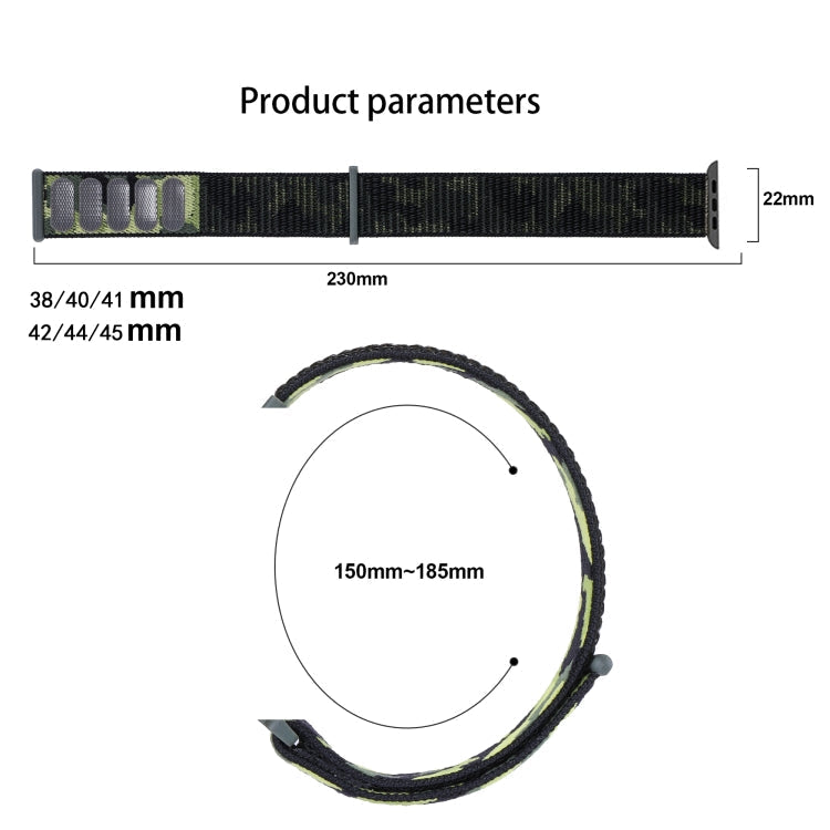 Avtoit | Frerndorf | Nylon Loop Watch Band for Apple Watch Ultra 49mm & Watch Ultra 2 49mm / Series 9 & 8 & 7 45mm / SE 3 & SE 2 & 6 & SE & 5 & 4 44mm / 3 & 2 & 1 42mm (Pink Camouflage)