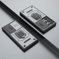 Avtoit | For Samsung Galaxy S24 Ultra 5G Sliding Camshield TPU + PC Shockproof Phone Case with Holder (Gray)