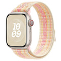 Avtoit | For Apple Watch Series 5 40mm Loop Nylon Watch Strap (Starlight Yellow Pink)