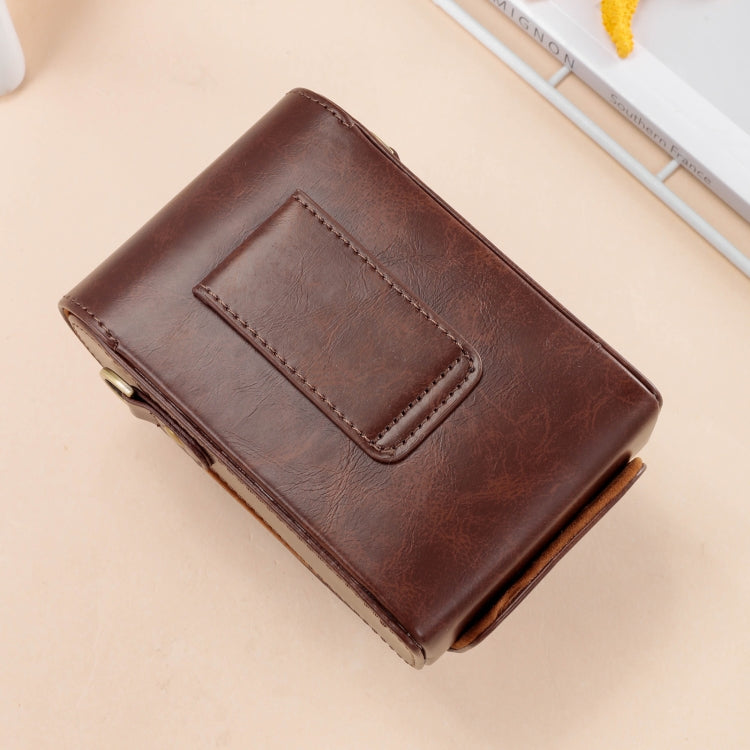 Avtoit | For FUJIFILM X100VI Full Body Leather Camera Case Bag with Strap (Coffee)