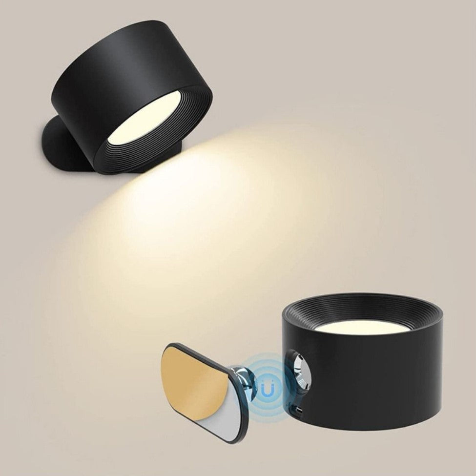 Avtoit | Spotlight Wireless Wall Lamp - 360° Rotation, Dimmable, Rechargeable Wall Light