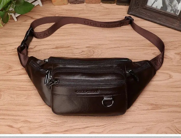 Avtoit | Genuine Leather Fanny Pack | Large Capacity, Robust Design & Versatile for Travel and Outdoor Activities