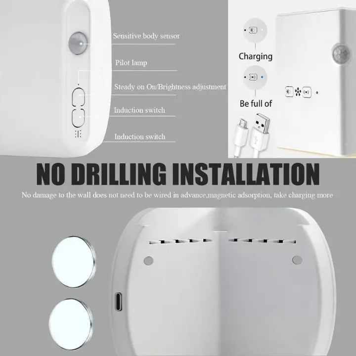 Avtoit | Corner Night Light with Motion Sensor – Wireless LED Light with Shock PRedection