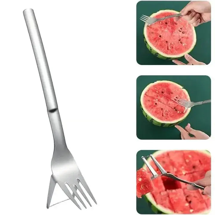 Avtoit | Stainless Steel Watermelon Cube Cutter & Serving Fork