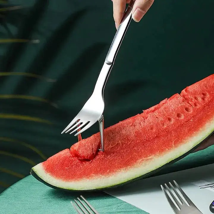 Avtoit | Stainless Steel Watermelon Cube Cutter & Serving Fork