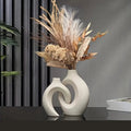 Avtoit | Unique Round Hollow 2-in-1 Nordic Ceramic Vase
