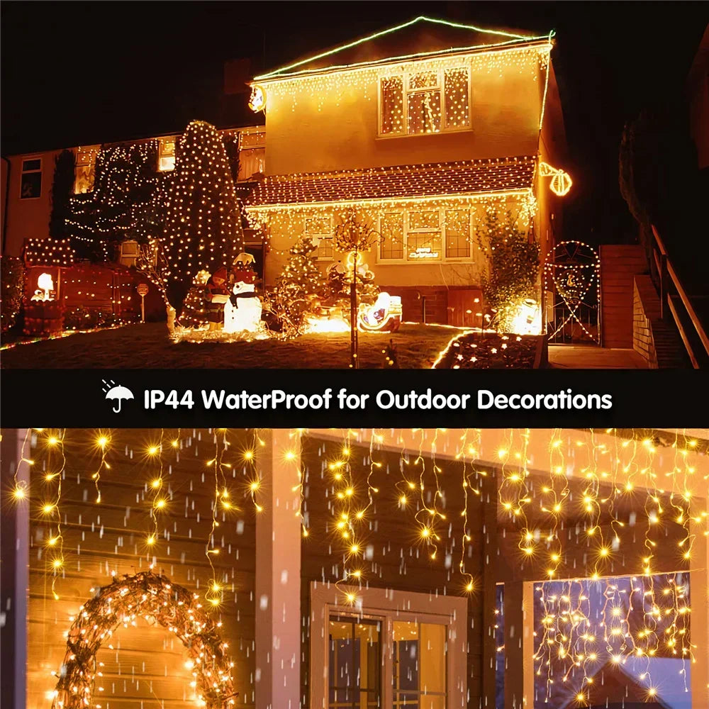 Avtoit | Icicle Light Curtain | LED Christmas Decoration Outdoor
