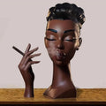 Avtoit | Elegant Incense Holder in the Form of a Black Woman's Head