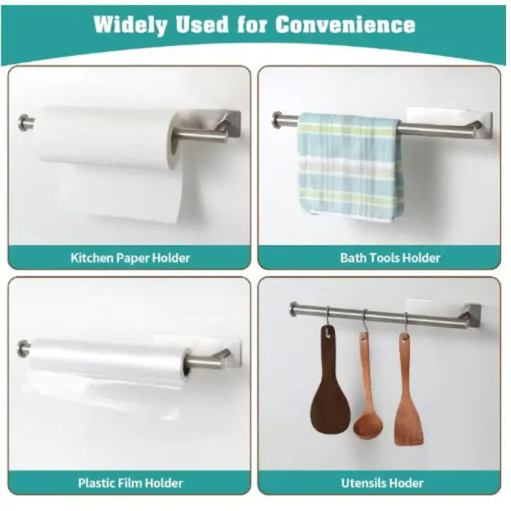 Avtoit | Elegant Wall Kitchen Paper Towel Holder – drill-free & space-saving
