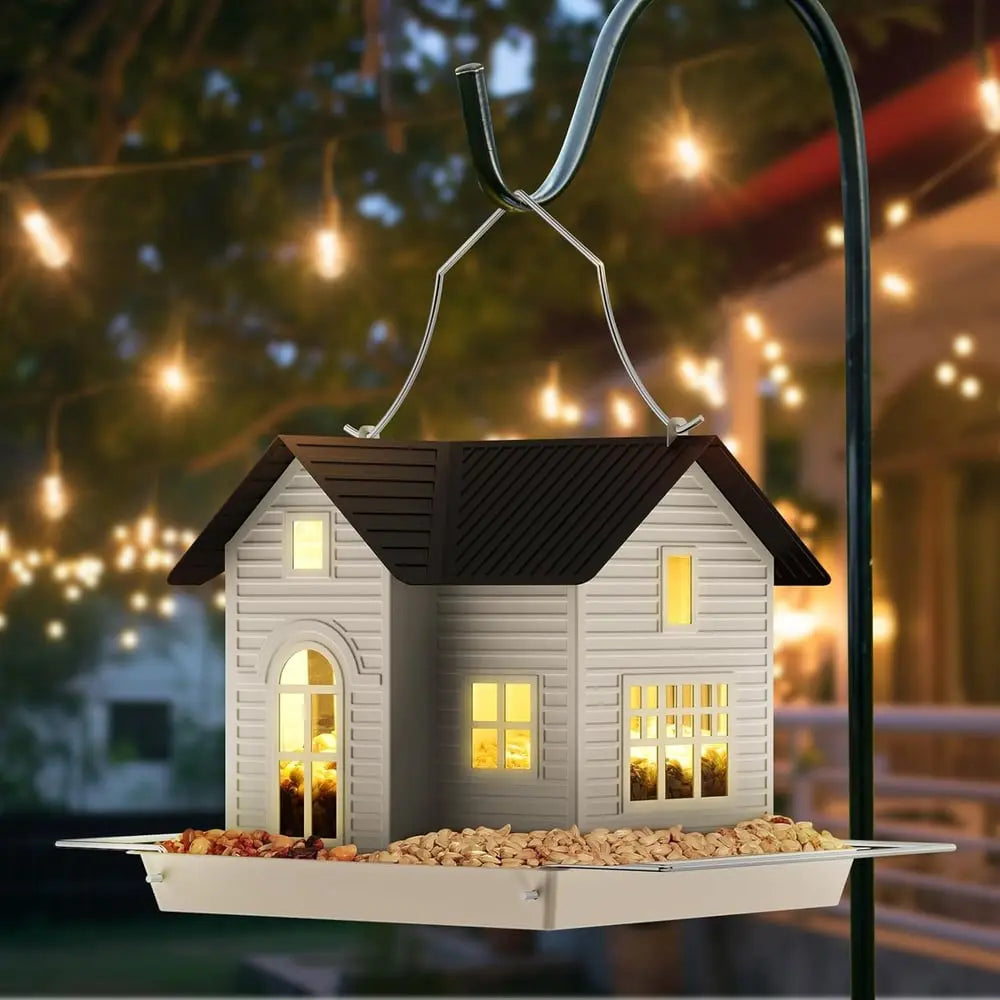 Avtoit | Solar-Bird Feeder House with LED Light