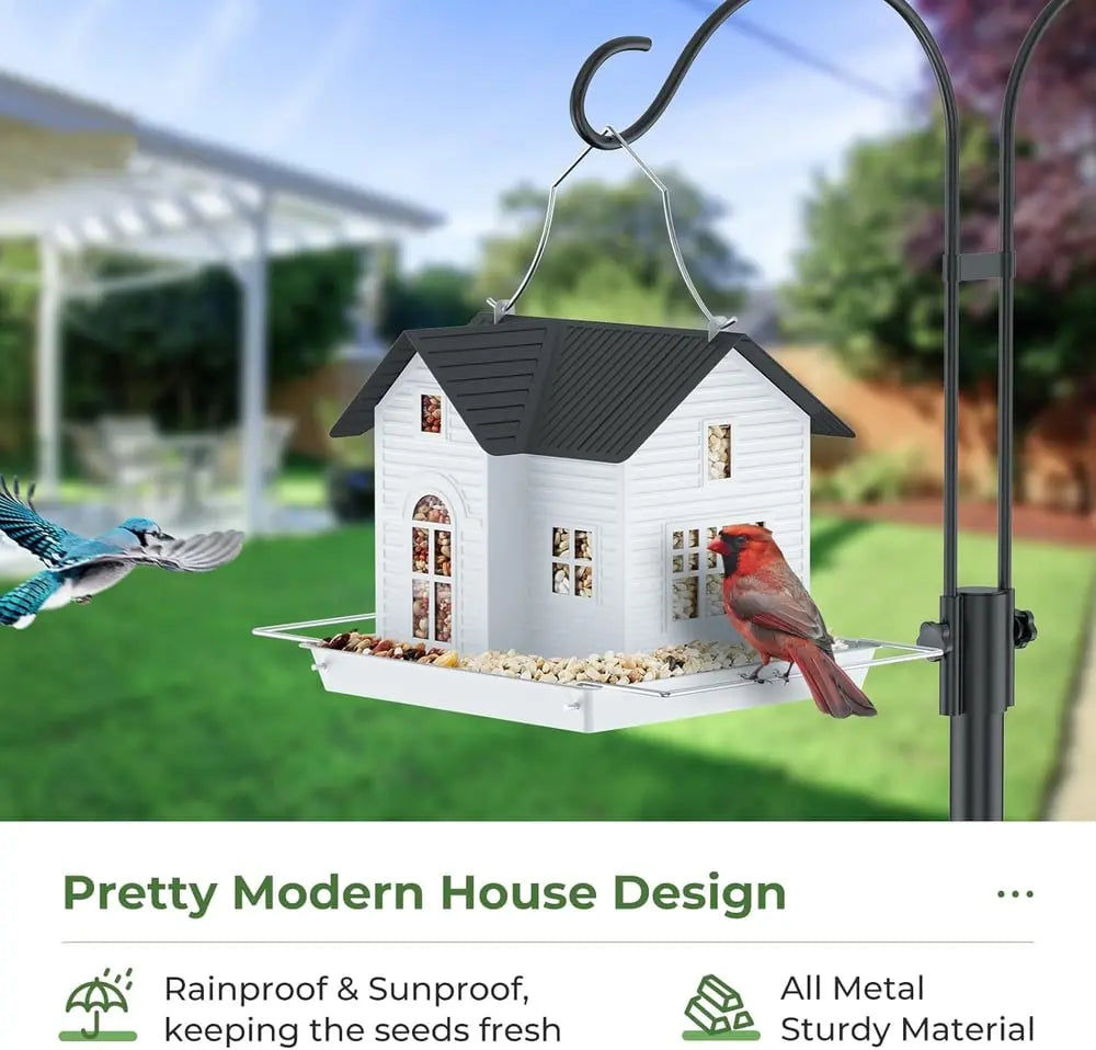 Avtoit | Solar-Bird Feeder House with LED Light
