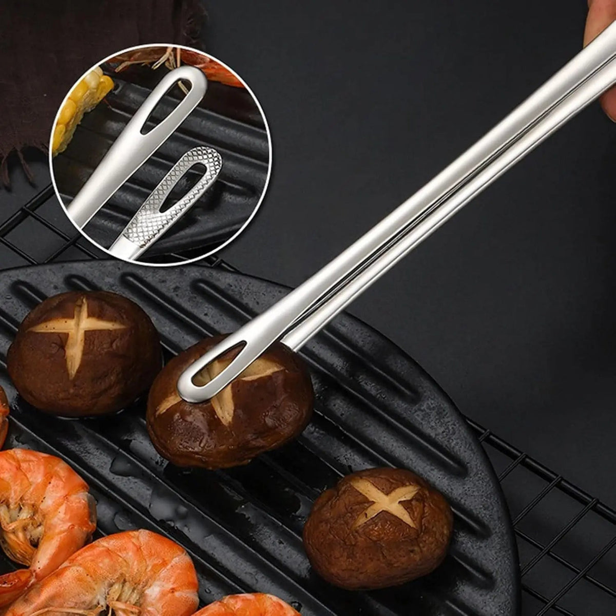 Avtoit | Ergonomic Grill Tongs made of stainless steel for grilling and cooking