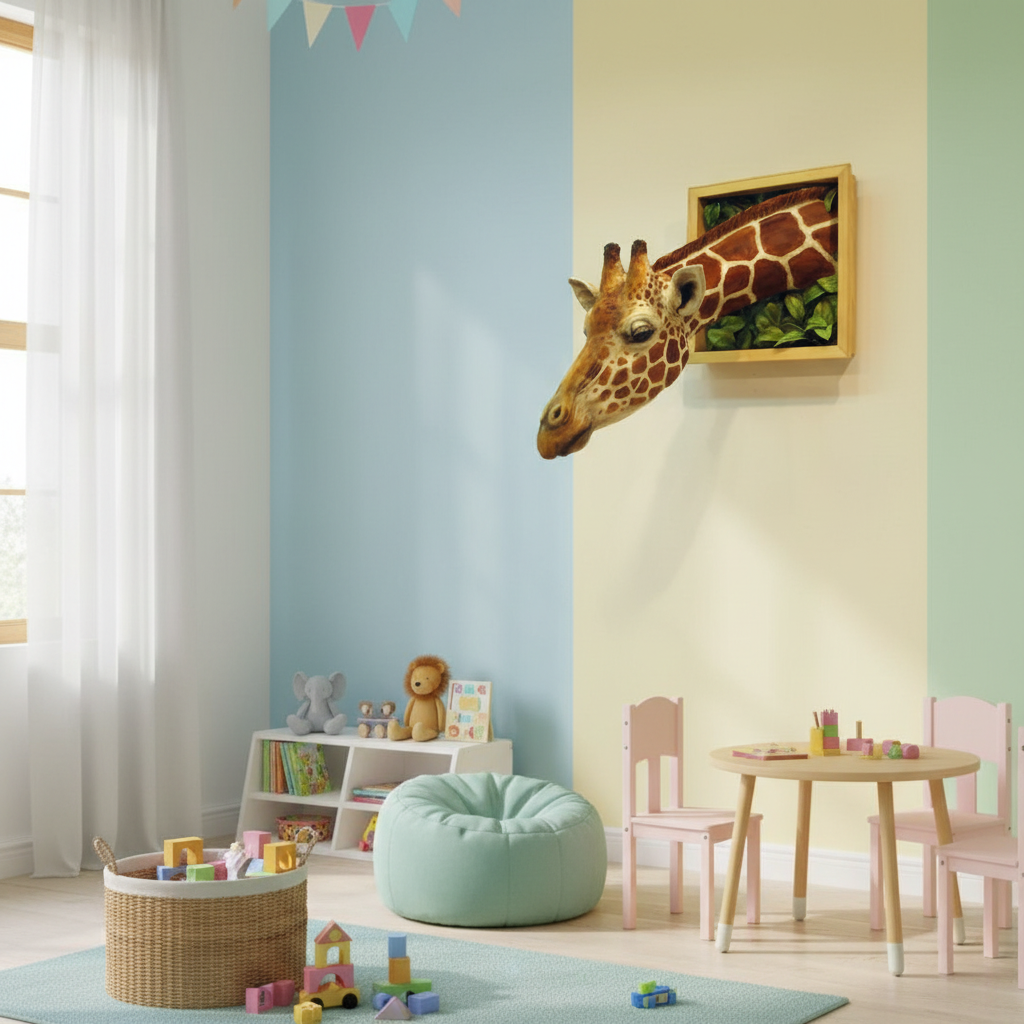 Avtoit | Giraffe head - Wall decoration - 3D sculpture - Lifesize decoration