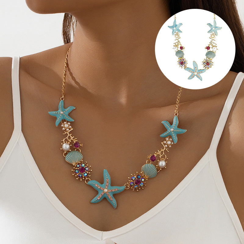 Avtoit | Shell Starfish Pearl Necklace
