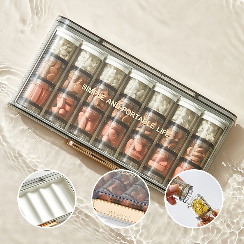 Avtoit | Portable high-capacity weekly pill box
