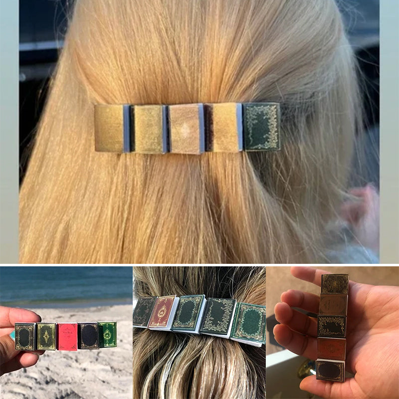 Avtoit | Miniature Book Hairpin Barrette