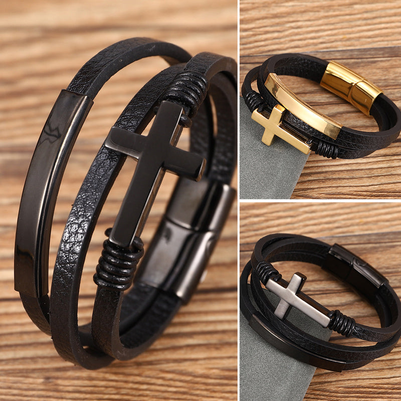 Avtoit | Multi-layered cross bracelet