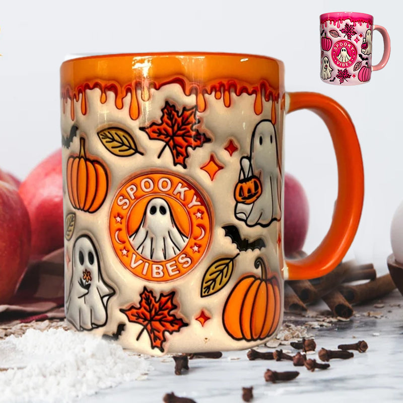 Avtoit | Pumpkin Coffee Mug with Ghost