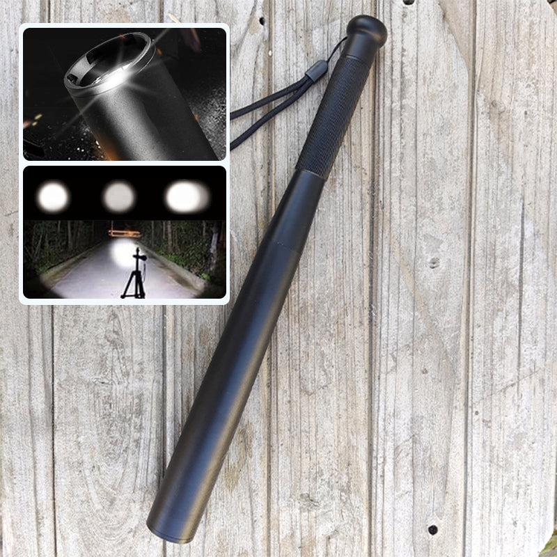 Avtoit | Baseball Bat Shaped LED Flashlight | Aluminum Alloy, 3 Lighting Modes | Emergency & Utility Use