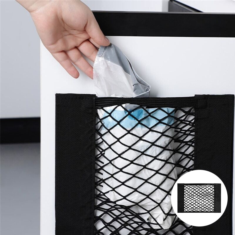 Avtoit | Plastic Bags Storage Net Bag (With Adhesive Tape)