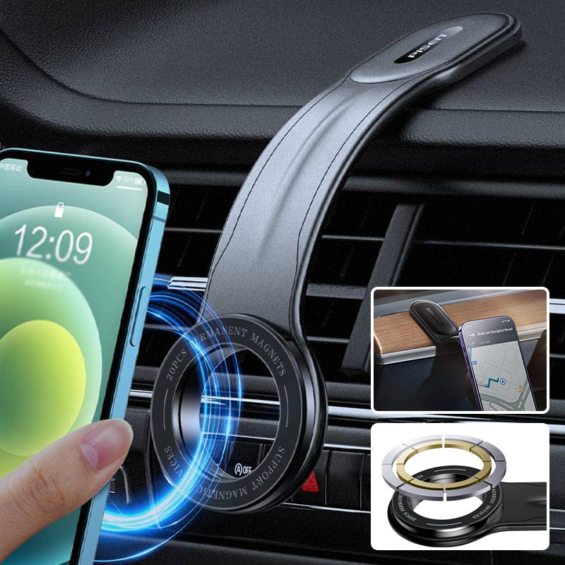 Foldable Magnetic Phone Holder with 360-Degree Rotation