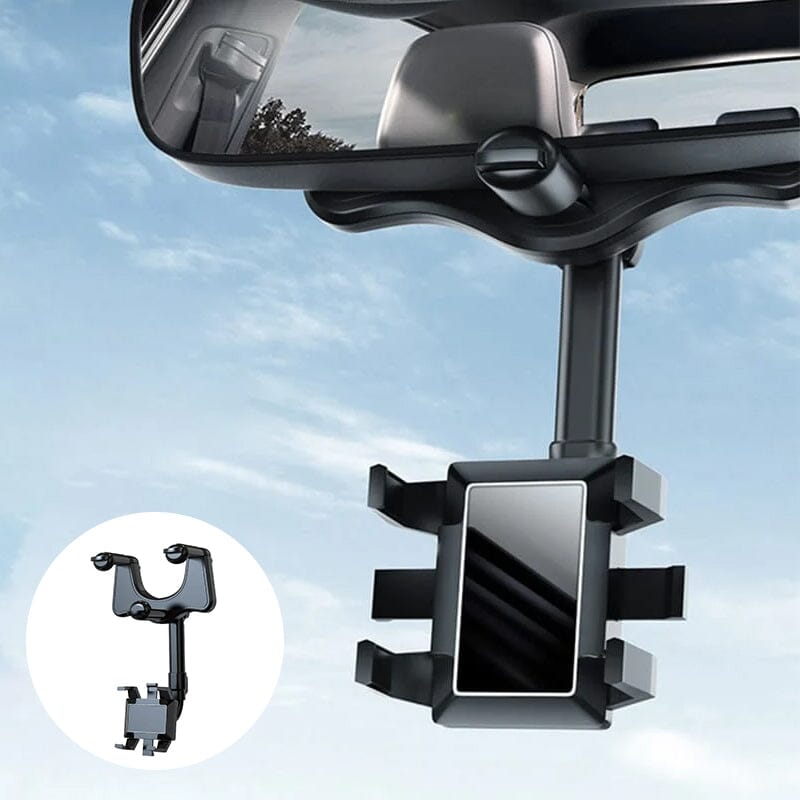 Avtoit | Multifunctional 360 Rotatable Car Rearview Mirror Phone Holder