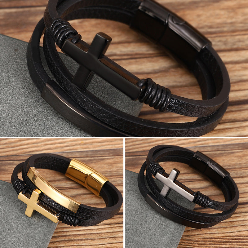 Avtoit | Multi-layered cross bracelet