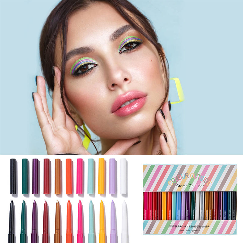 Avtoit | 20 PCS Colorful Eyeliner Pencil Set