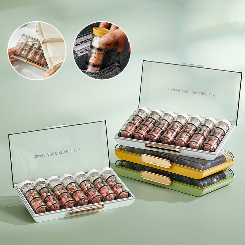 Avtoit | Portable high-capacity weekly pill box