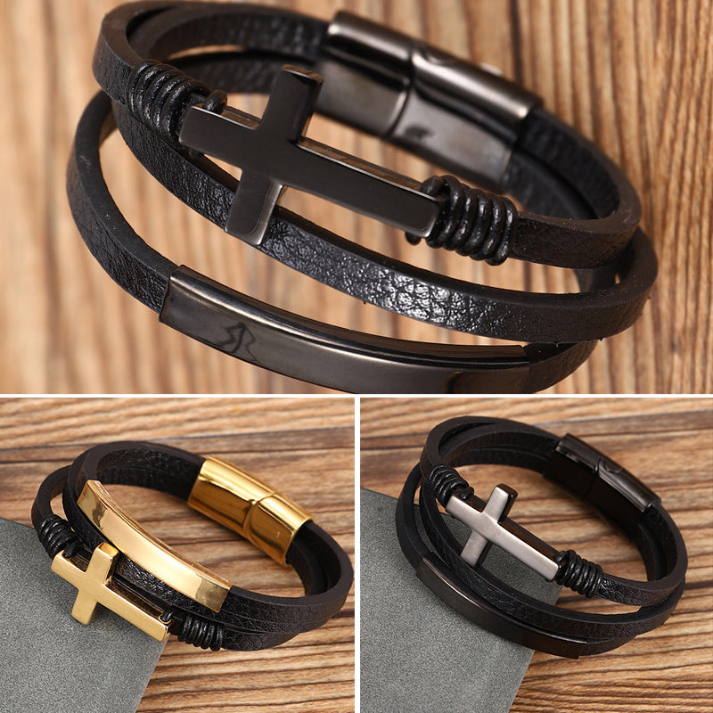 Avtoit | Multi-layered cross bracelet