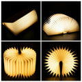 Avtoit | Foldable cordless LED wooden lamp – 3 light colors, modern and stylish