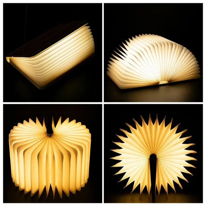 Avtoit | Foldable cordless LED wooden lamp – 3 light colors, modern and stylish