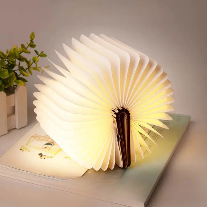 Avtoit | Foldable cordless LED wooden lamp – 3 light colors, modern and stylish