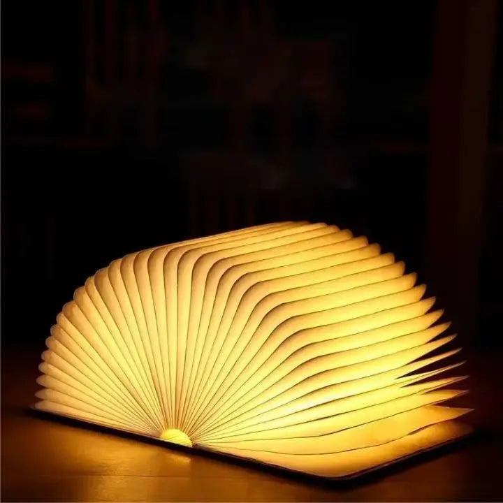 Avtoit | Foldable cordless LED wooden lamp – 3 light colors, modern and stylish