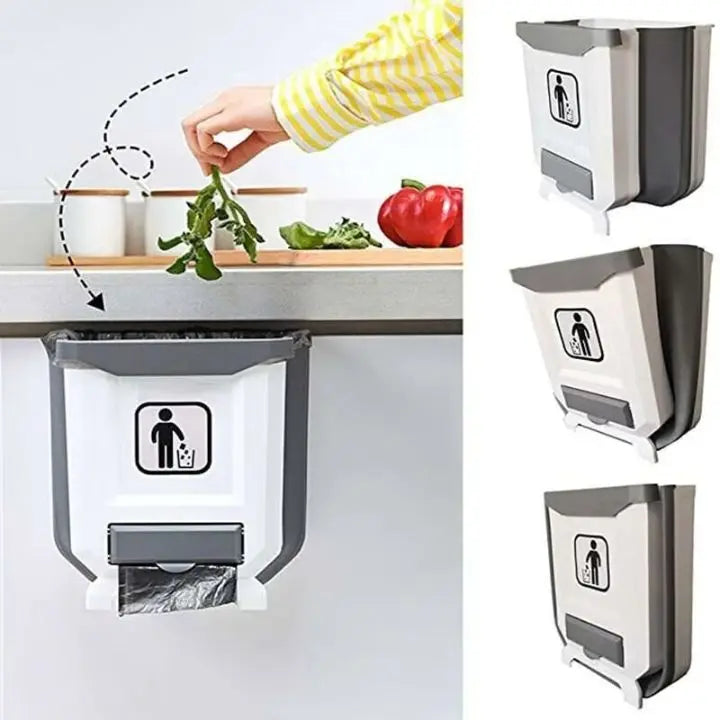 Avtoit | Foldable Kitchen Trash Can – Space-Saving for Cabinet Doors
