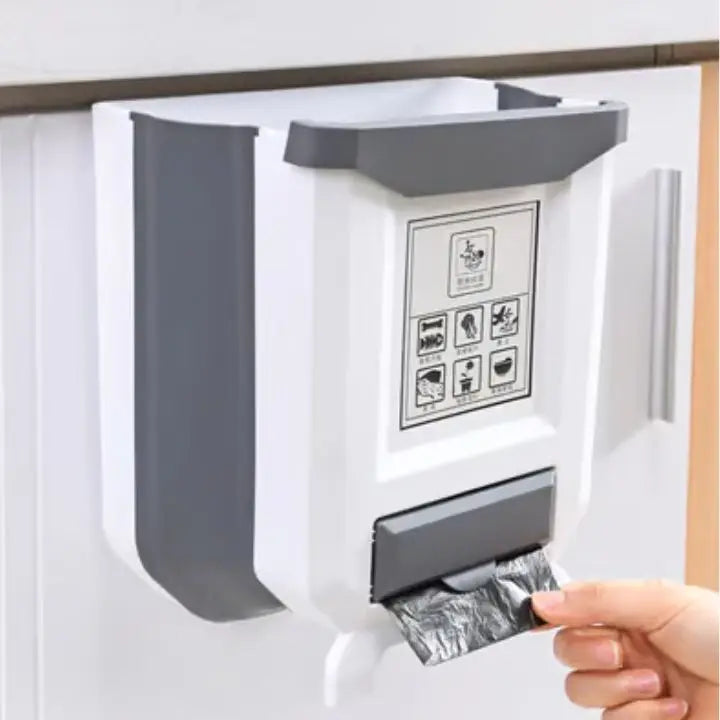 Avtoit | Foldable Kitchen Trash Can – Space-Saving for Cabinet Doors