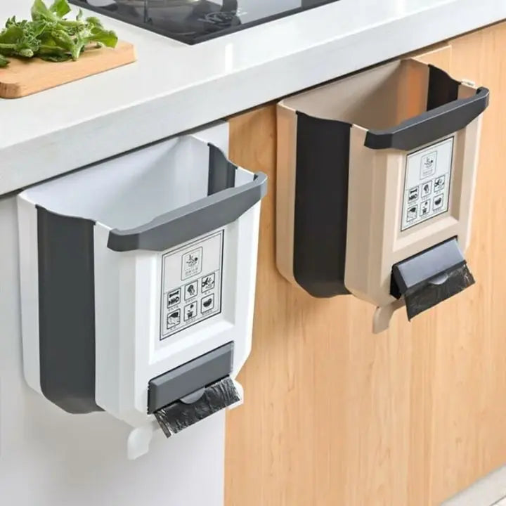 Avtoit | Foldable Kitchen Trash Can – Space-Saving for Cabinet Doors