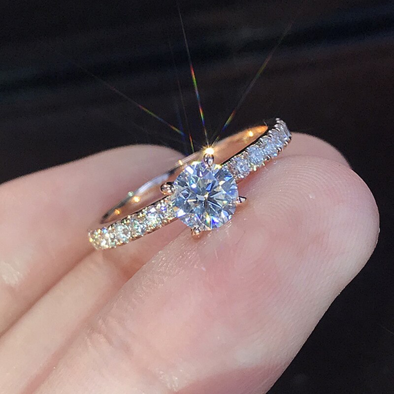 Avtoit | Fashion Exquisite Luxury Popular Shiny Green High Quality Zircon Wedding Ring