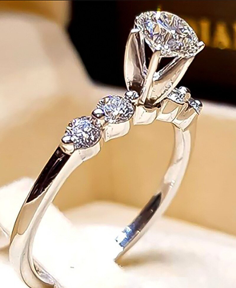 Avtoit | Fashion Exquisite Luxury Popular Shiny Green High Quality Zircon Wedding Ring