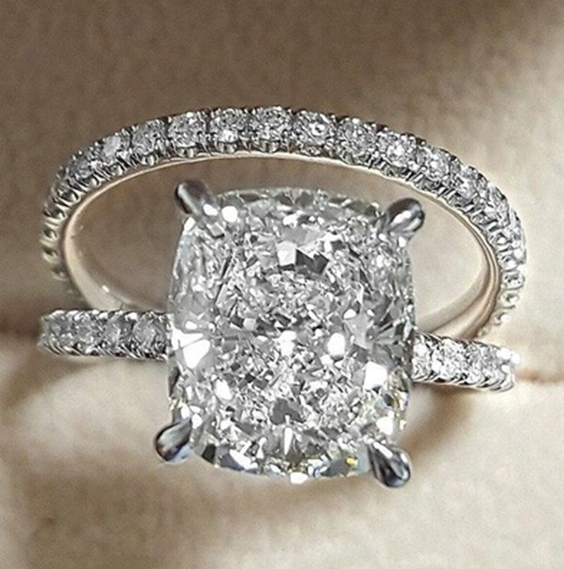 Avtoit | Fashion Exquisite Luxury Popular Shiny Green High Quality Zircon Wedding Ring